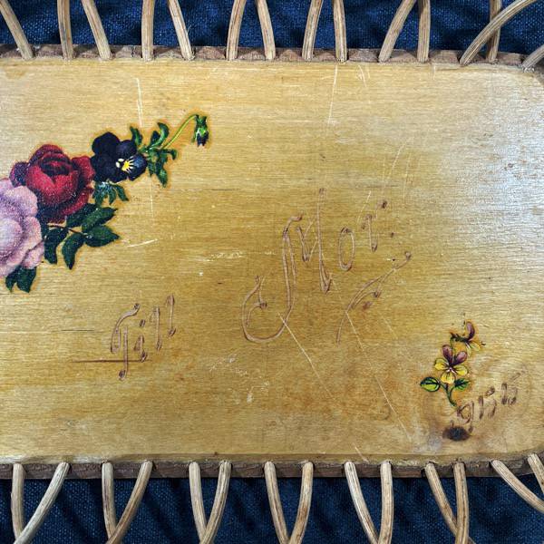 Liten träbricka "Till Mor"