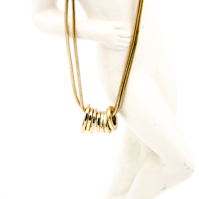 Retro guldfärgat halsband