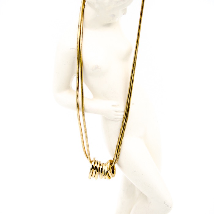 Retro guldfärgat halsband