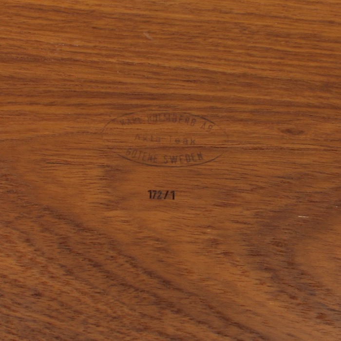 Rektangulär teakbricka, Karl Holmberg, Götene