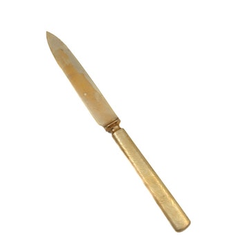 Fruktknivar - Mässingspläterad stål