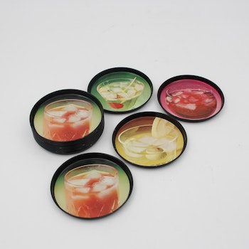 Retro glasunderlägg - Finland