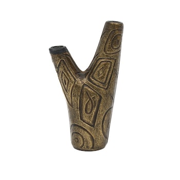 Blomvas, patinerad gulmetall - Zoca, Nils Johan